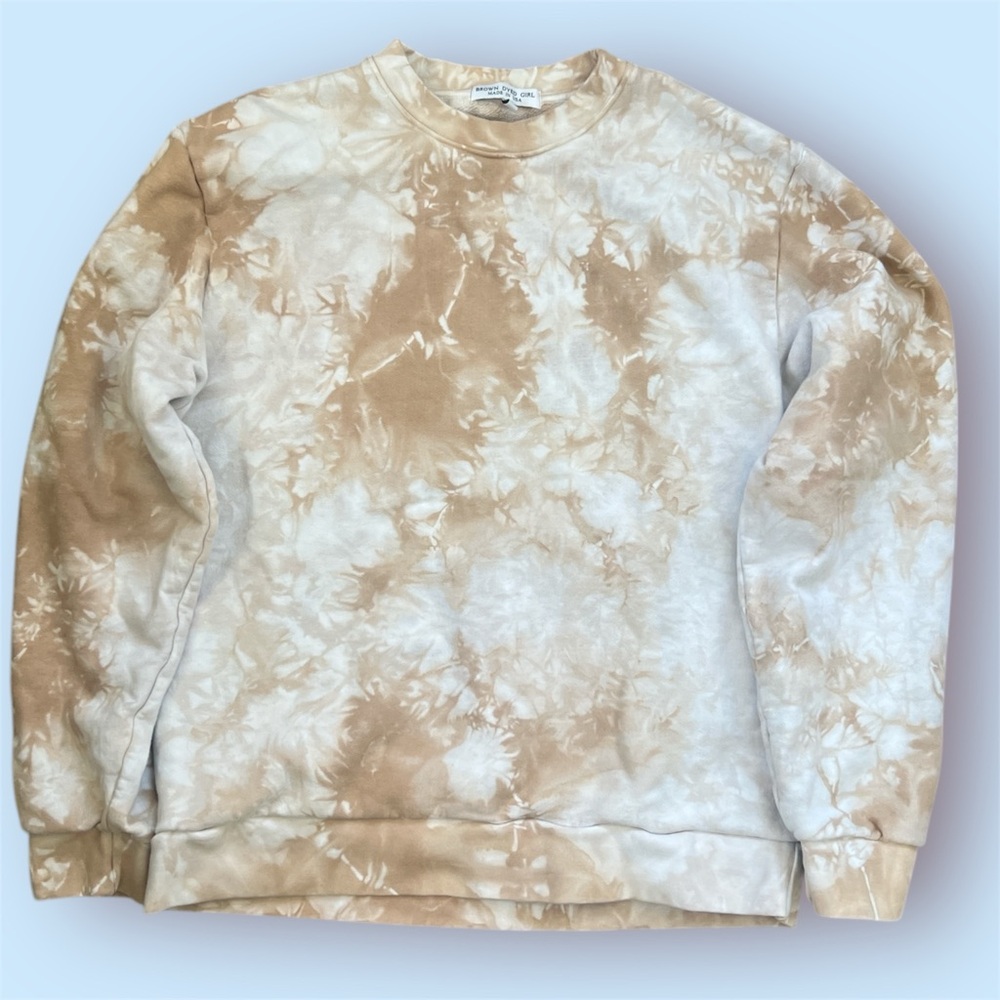 Brown Dyed Girl Crewneck like new M $98 retail